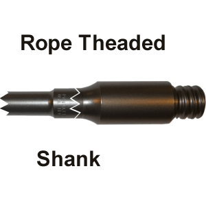 SDS-MAX 12in ThinWall Core Rope Threaded Shank