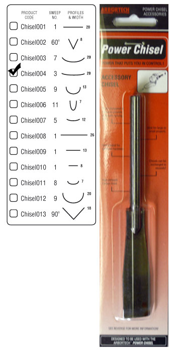 Chisel Sweep C 3X20
